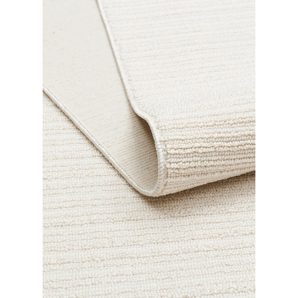 Eko Halı Mono Loop 03 White XW Sisal Görünümlü Bukleli Kaymaz Tabanlı Yıkanabilir Halı