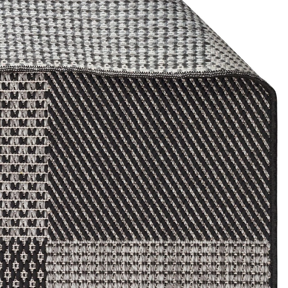 Eko Halı Mono MNO 01 Dark Grey Kaymaz Tabanlı Kilim