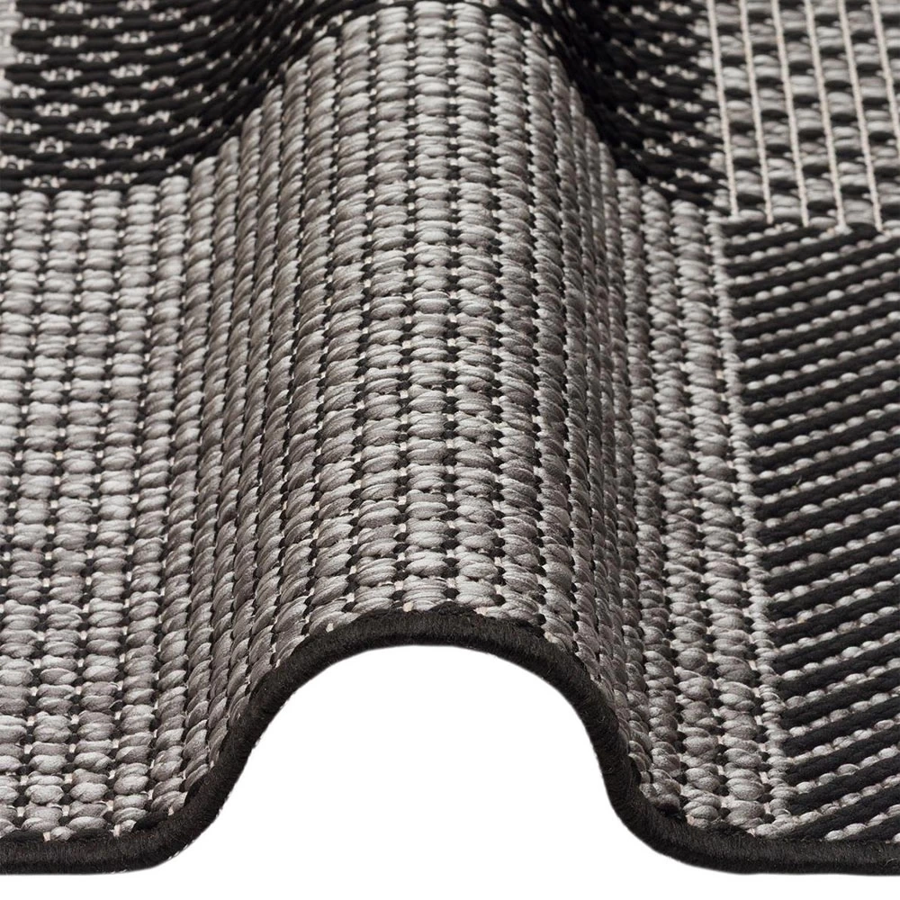 Eko Halı Mono MNO 01 Dark Grey Kaymaz Tabanlı Kilim