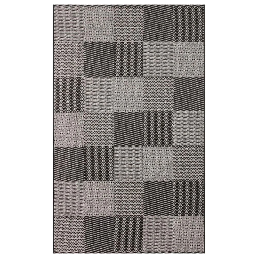 Eko Halı Mono MNO 01 Dark Grey Kaymaz Tabanlı Kilim