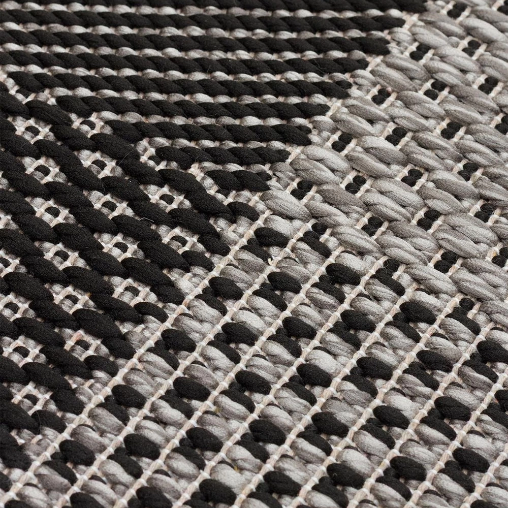 Eko Halı Mono MNO 01 Dark Grey Kaymaz Tabanlı Kilim