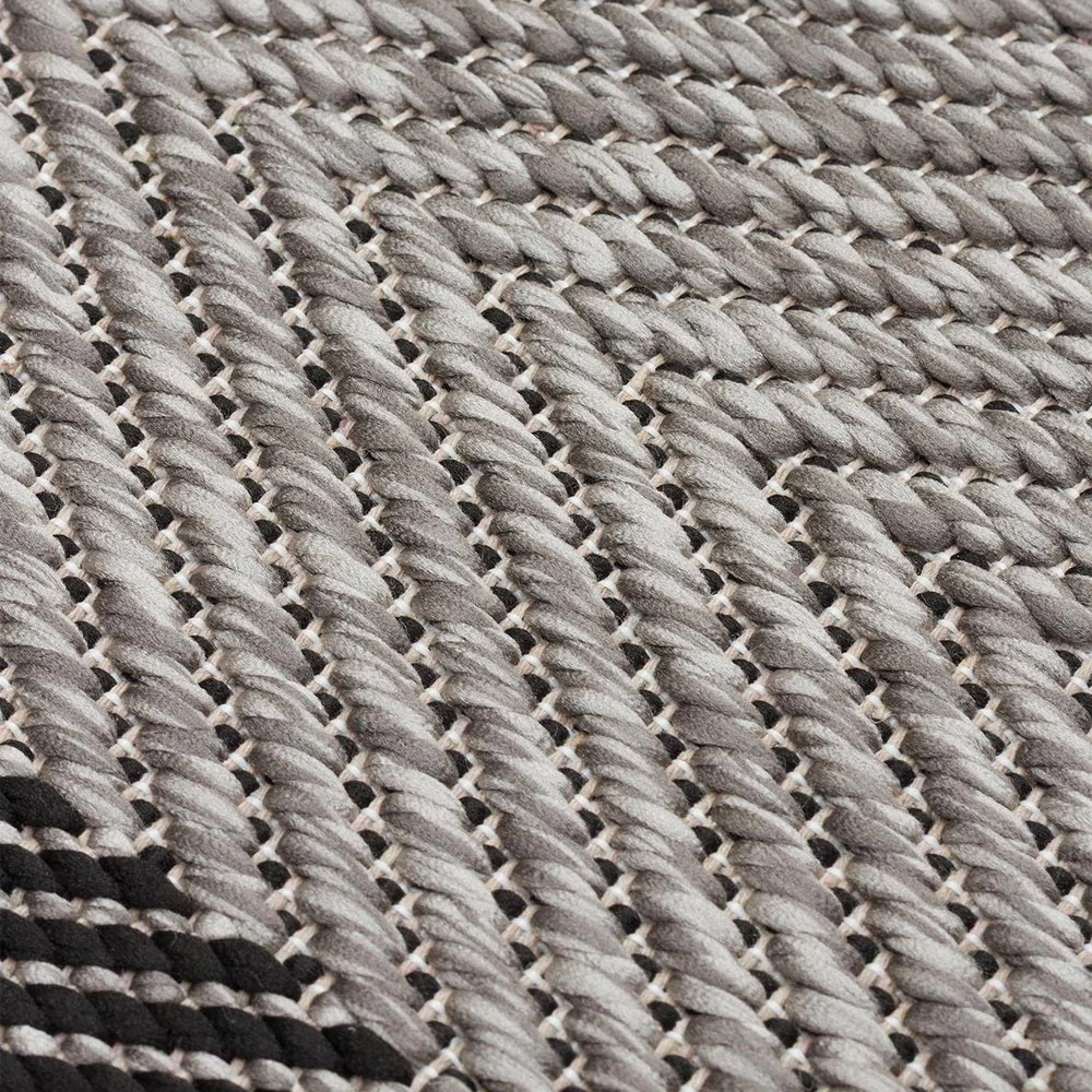 Eko Halı Mono MNO 02 Dark Grey Kaymaz Tabanlı Kilim