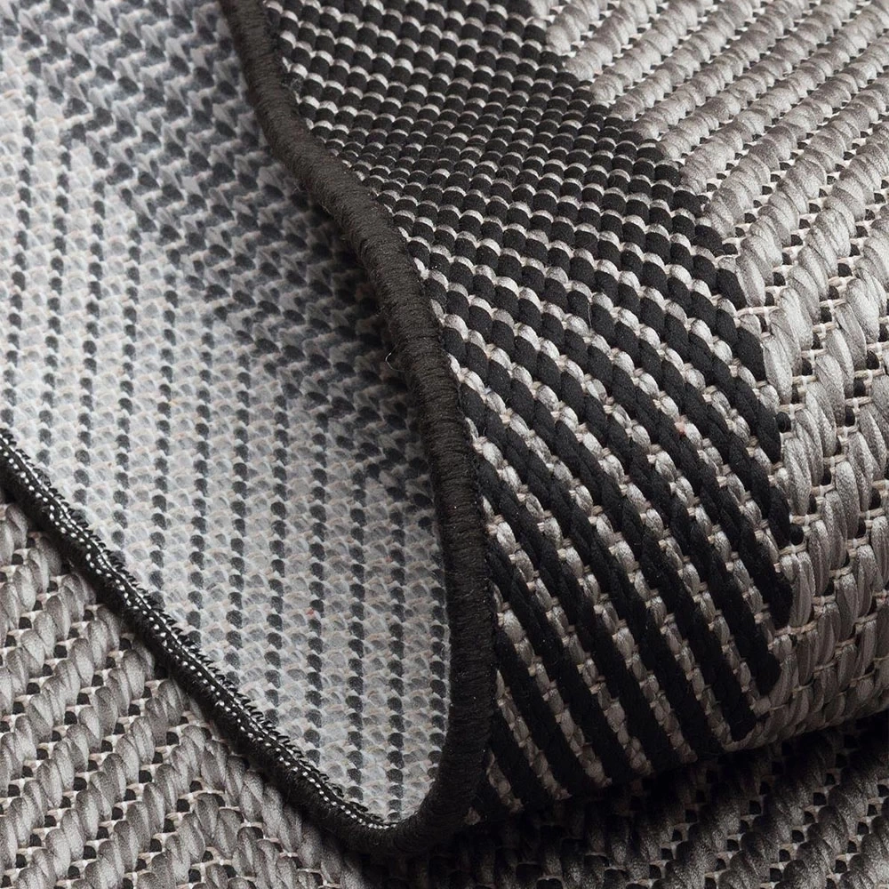 Eko Halı Mono MNO 02 Dark Grey Kaymaz Tabanlı Kilim