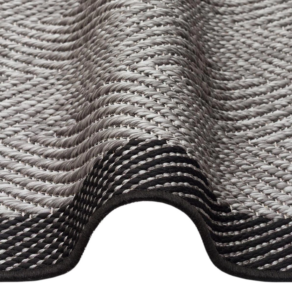 Eko Halı Mono MNO 02 Dark Grey Kaymaz Tabanlı Kilim