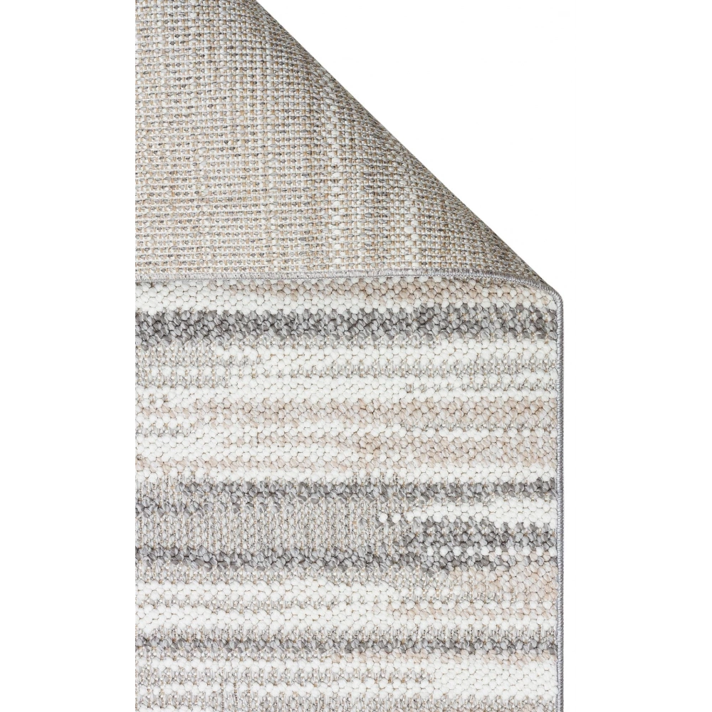 Eko Halı Motto MOT 01 Gri Beyaz İskandinav Halı