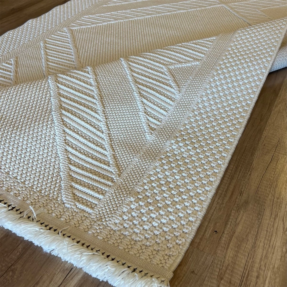 Eko Halı Motto MOT 06 Beyaz İskandinav Halı