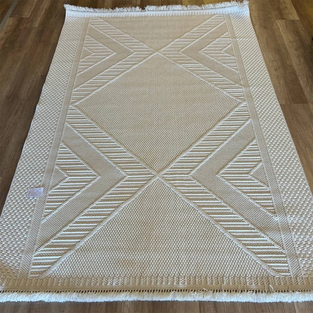 Eko Halı Motto MOT 06 Beyaz İskandinav Halı