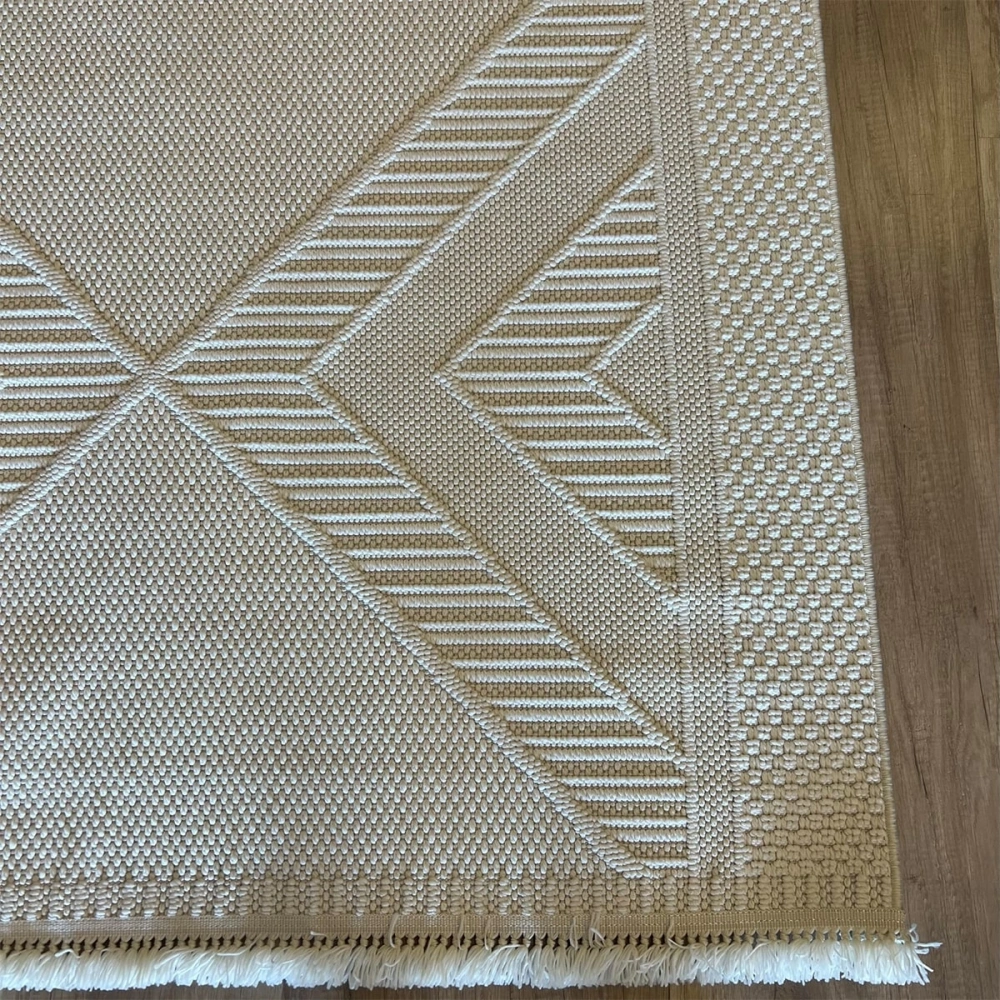 Eko Halı Motto MOT 06 Beyaz İskandinav Halı