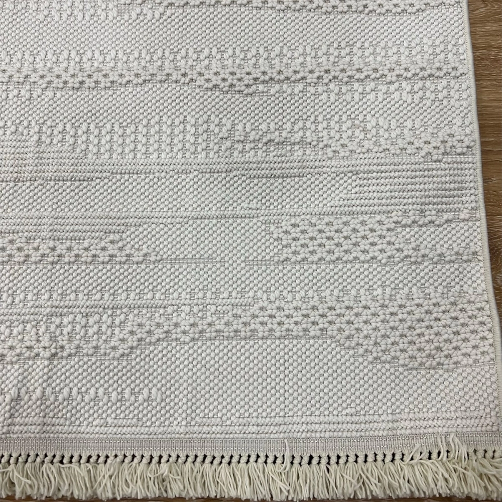 Eko Halı Motto MOT 08 Beyaz İskandinav Halı