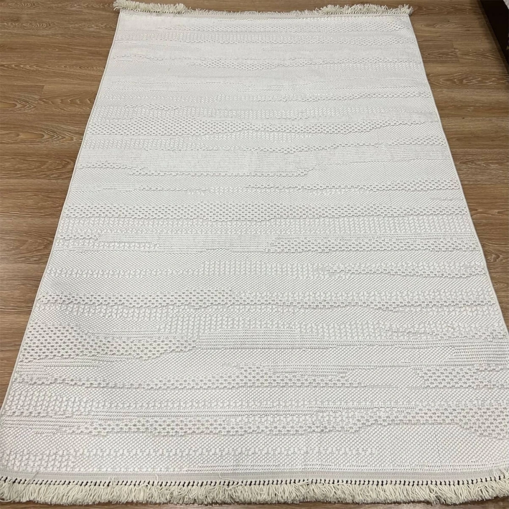 Eko Halı Motto MOT 08 Beyaz İskandinav Halı