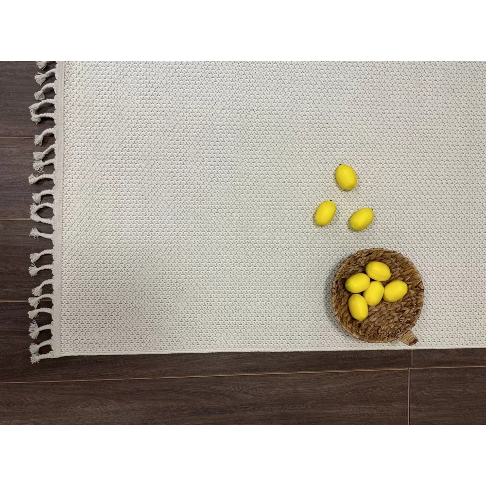 Eko Halı Motto MOT Plain Beyaz İskandinav Halı