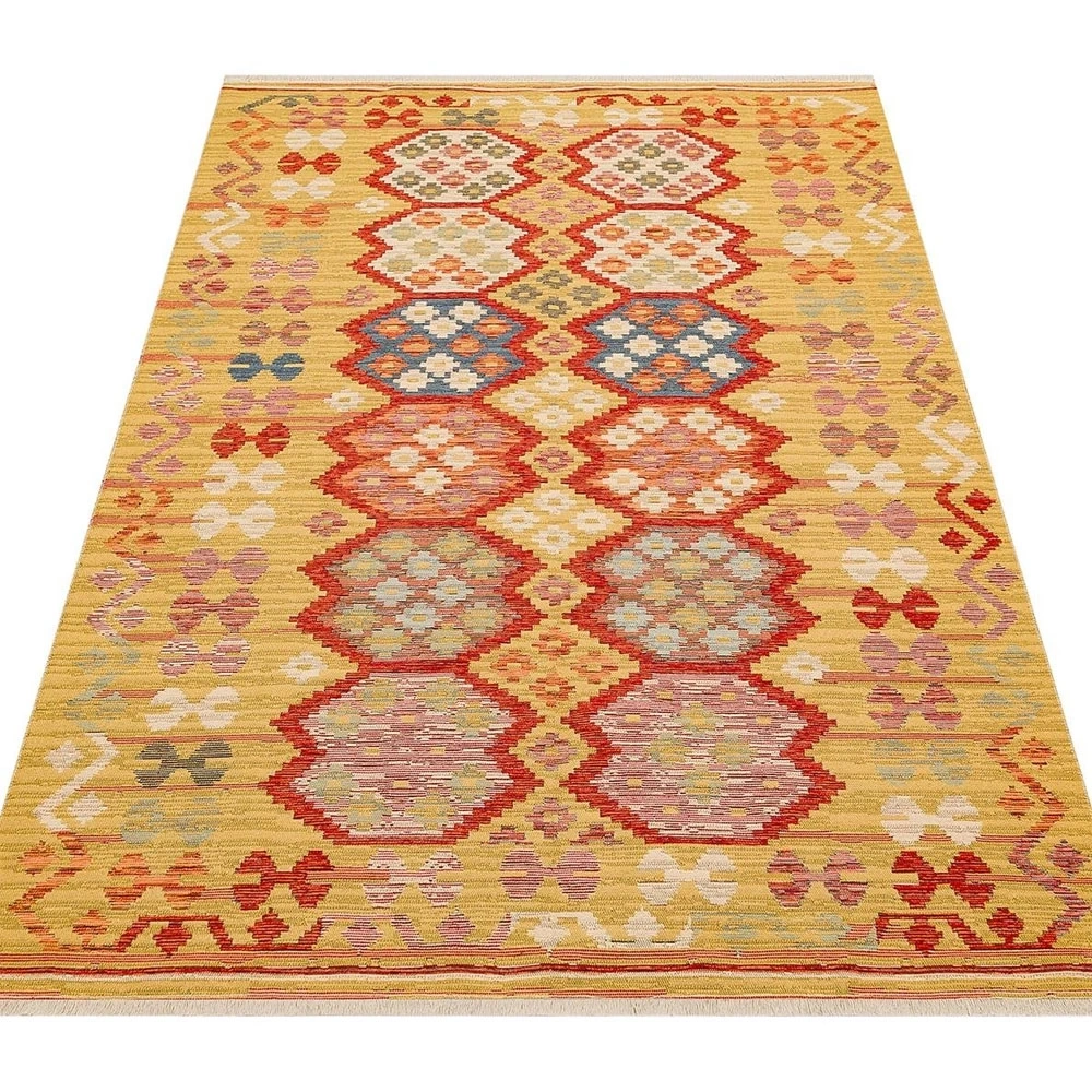 Eko Halı Nomad Kilim NMD 03 Red Yıkanabilir Kilim