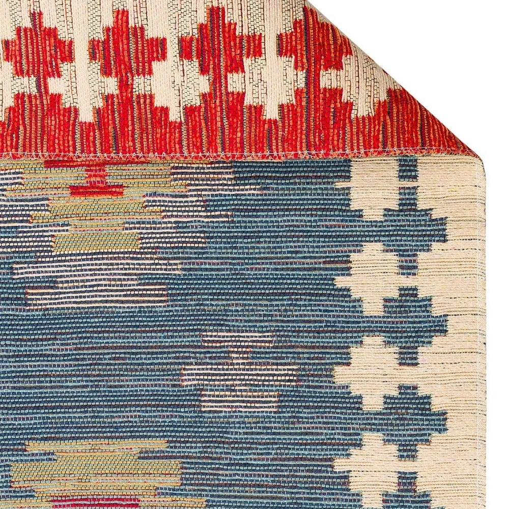 Eko Halı Nomad Kilim NMD 04 Navy Yıkanabilir Kilim