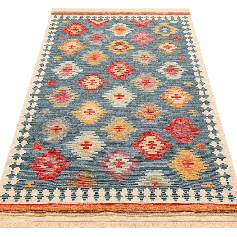 Eko Halı Nomad Kilim NMD 04 Navy Yıkanabilir Kilim