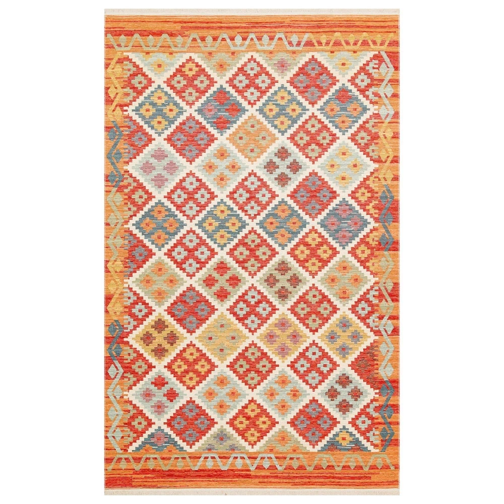 Eko Halı Nomad Kilim NMD 05 Terra Yıkanabilir Kilim