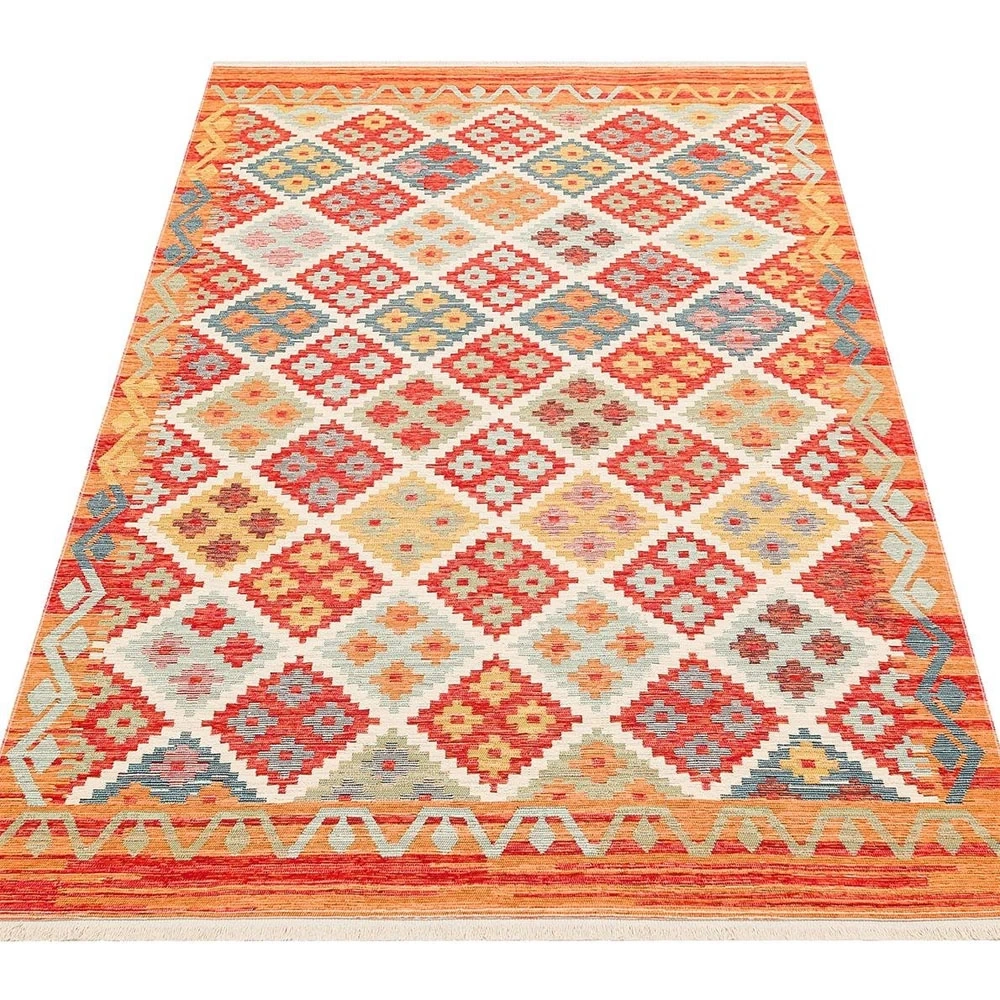 Eko Halı Nomad Kilim NMD 05 Terra Yıkanabilir Kilim