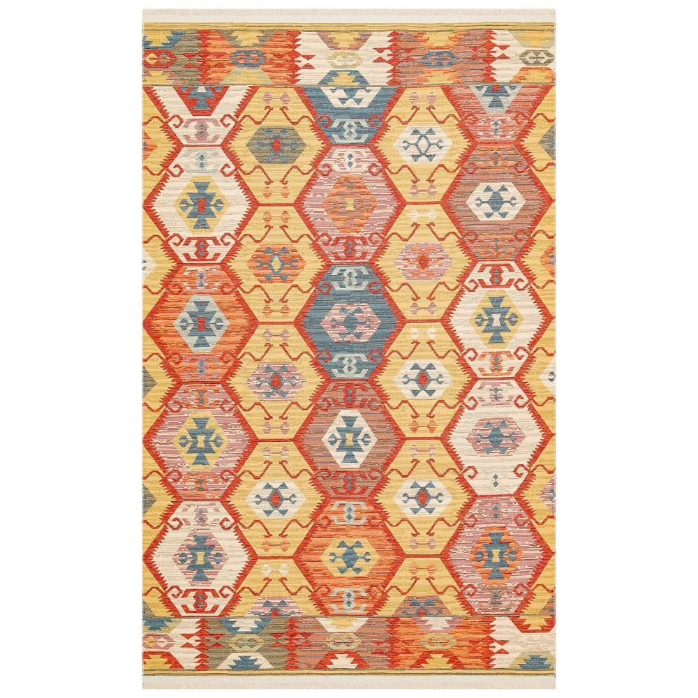 Eko Halı Nomad Kilim NMD 06 Red Yıkanabilir Kilim