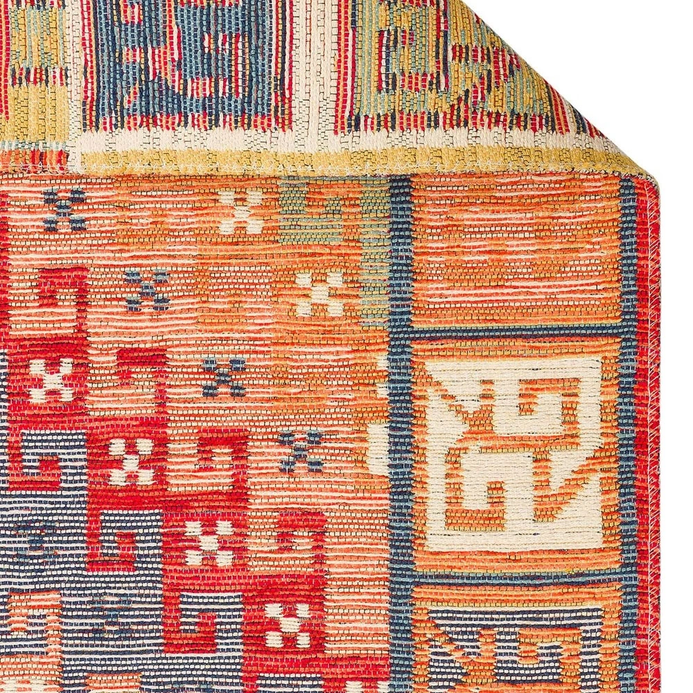 Eko Halı Nomad Kilim NMD 11 Terra Yıkanabilir Kilim