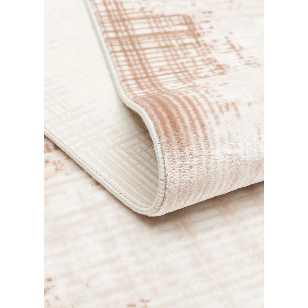 Eko Halı Pera 01 Beige Akrilik Yıkanabilir Kaymaz Tabanlı Modern Halı