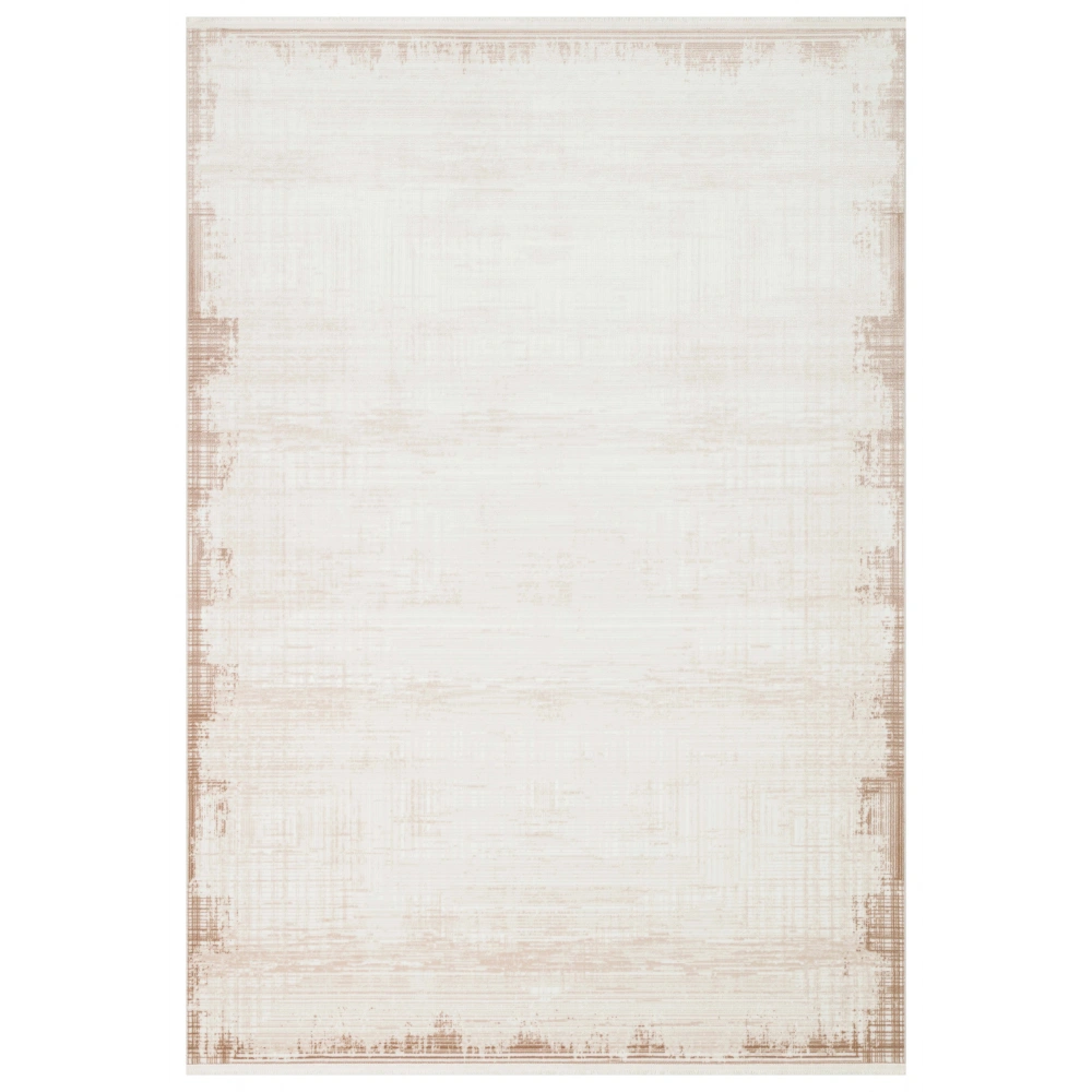 Eko Halı Pera 01 Beige Akrilik Yıkanabilir Kaymaz Tabanlı Modern Halı