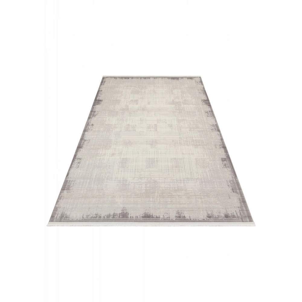 Eko Halı Pera 01 Grey Akrilik Yıkanabilir Kaymaz Tabanlı Modern Halı