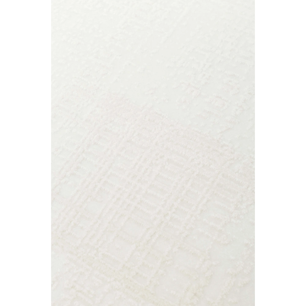 Eko Halı Pera 01 White Akrilik Yıkanabilir Kaymaz Tabanlı Modern Halı