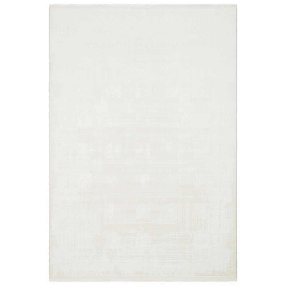 Eko Halı Pera 01 White Akrilik Yıkanabilir Kaymaz Tabanlı Modern Halı