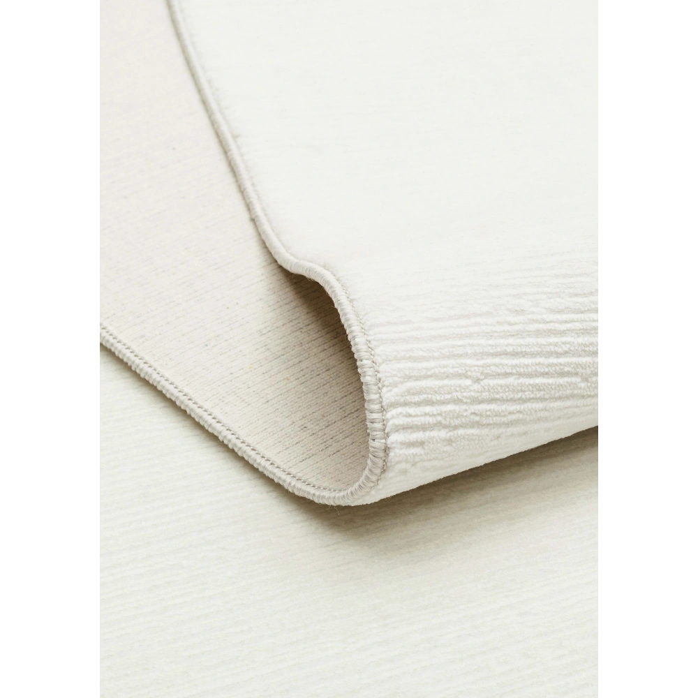 Eko Halı Pera 02 White Akrilik Yıkanabilir Kaymaz Tabanlı Modern Halı