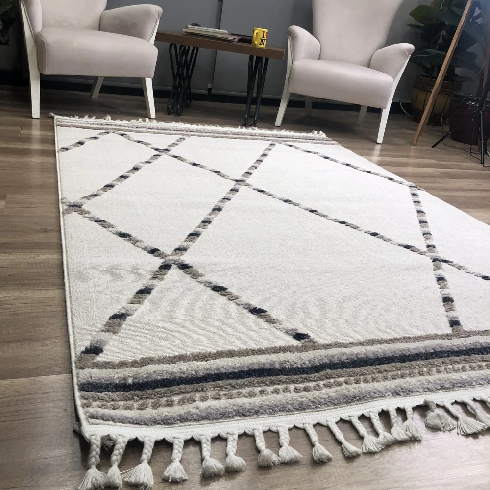 Eko Halı Terazzo TRZ 04 White Beige İskandinav Halı