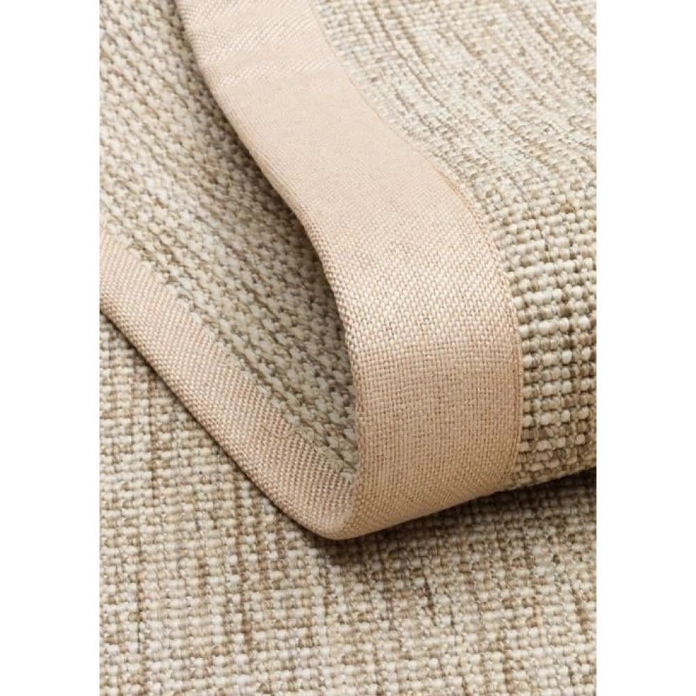 Eko Halı Ventura VNT 2703 L.Beige Bordür Beige Sisal Görünümlü İç ve Dış Mekan Uyumlu Hav Vermeyen Modern Dokuma Halı