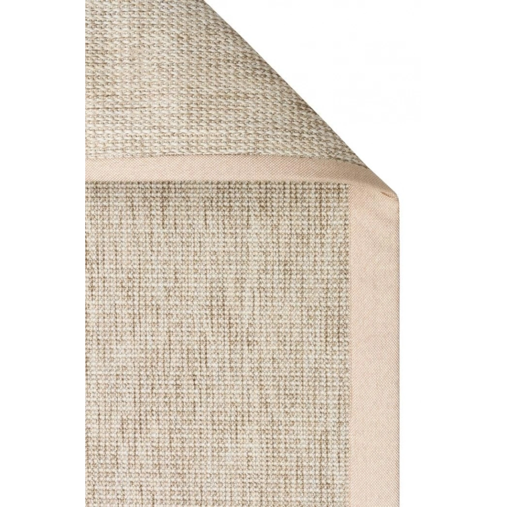 Eko Halı Ventura VNT 2703 L.Beige Bordür Beige Sisal Görünümlü İç ve Dış Mekan Uyumlu Hav Vermeyen Modern Dokuma Halı