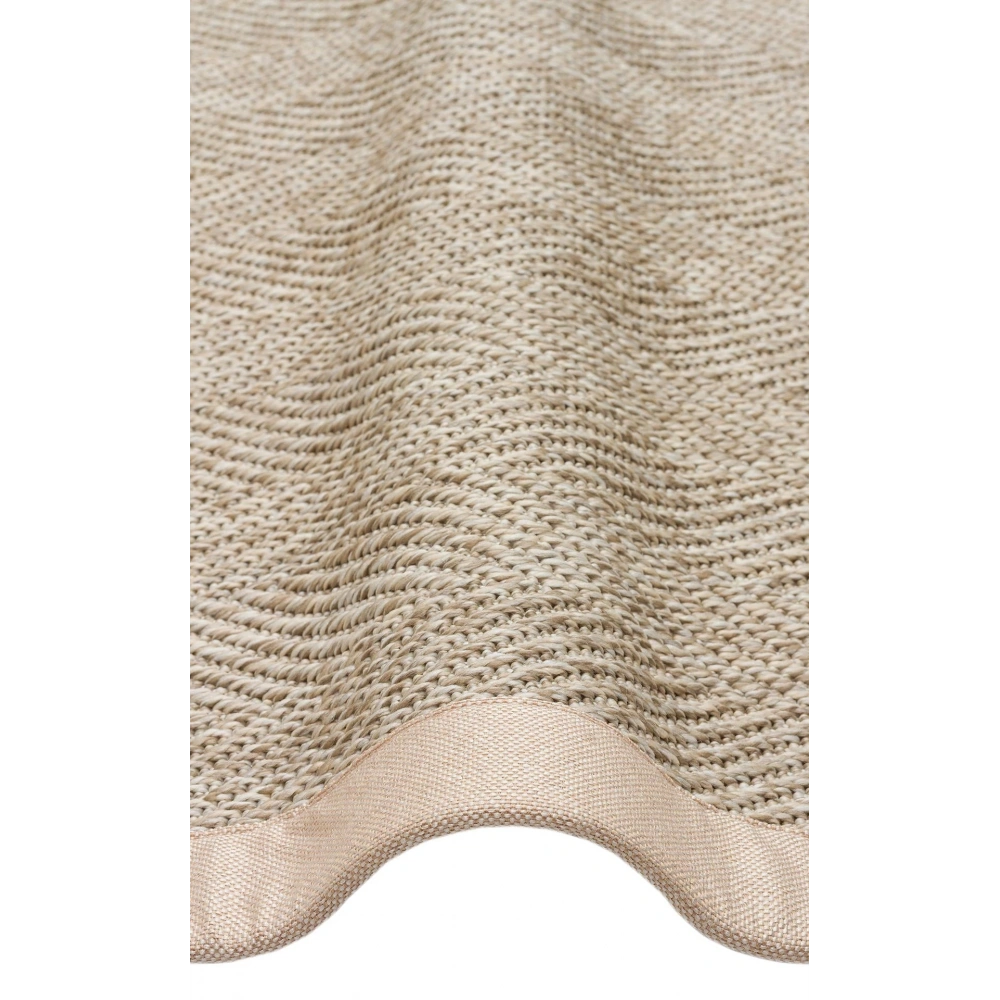 Eko Halı Ventura VNT 2704 L.Beige Bordür Beige Sisal Görünümlü İç ve Dış Mekan Uyumlu Hav Vermeyen Modern Dokuma Halı