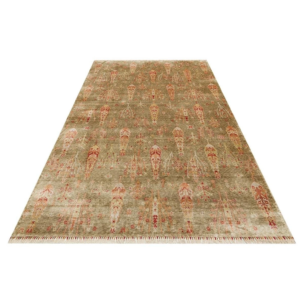 Eko Halı Zara 08 Green Autumn Modern Uşak Halısı