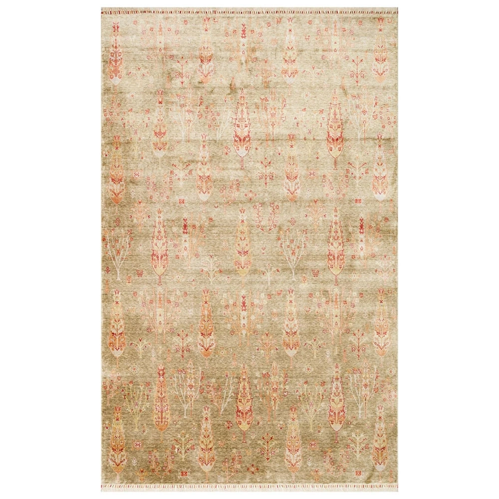 Eko Halı Zara 08 Green Autumn Modern Uşak Halısı