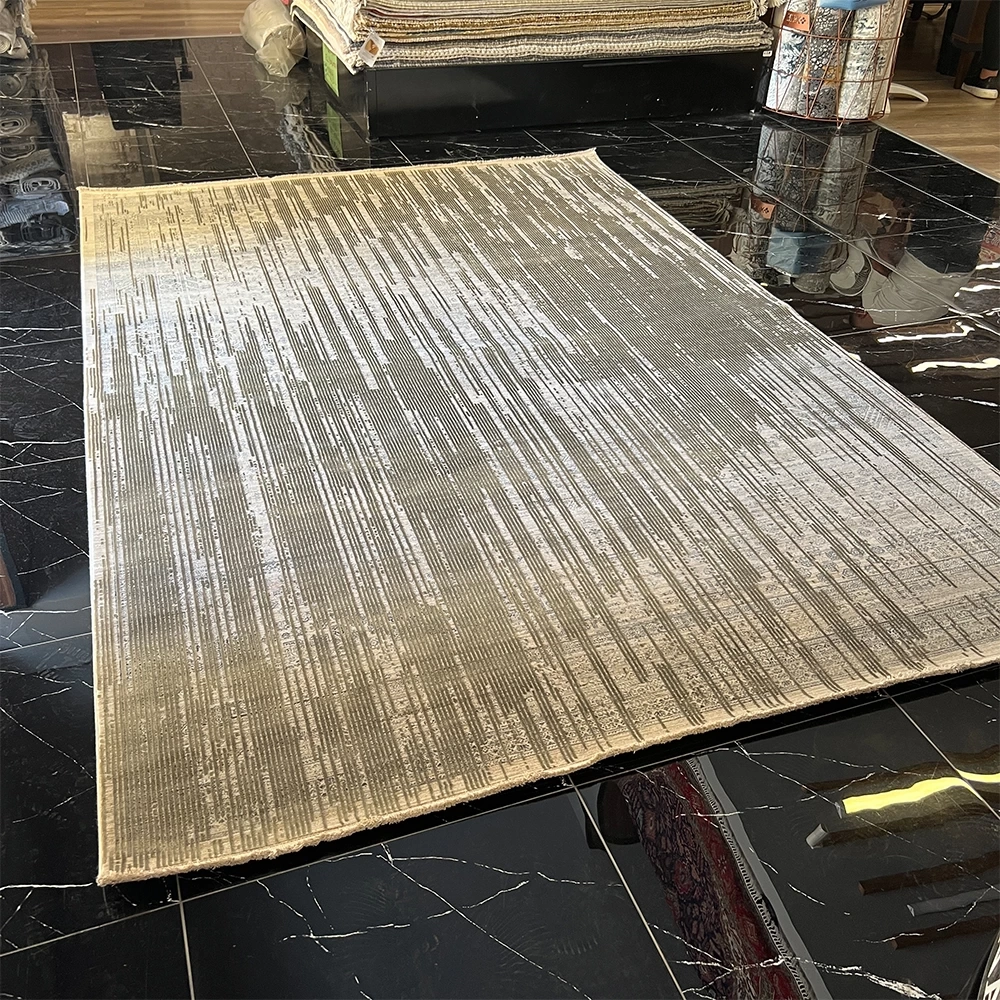 Elexus Halı Diamond 3845 Krem Yeşil Modern Salon Halısı