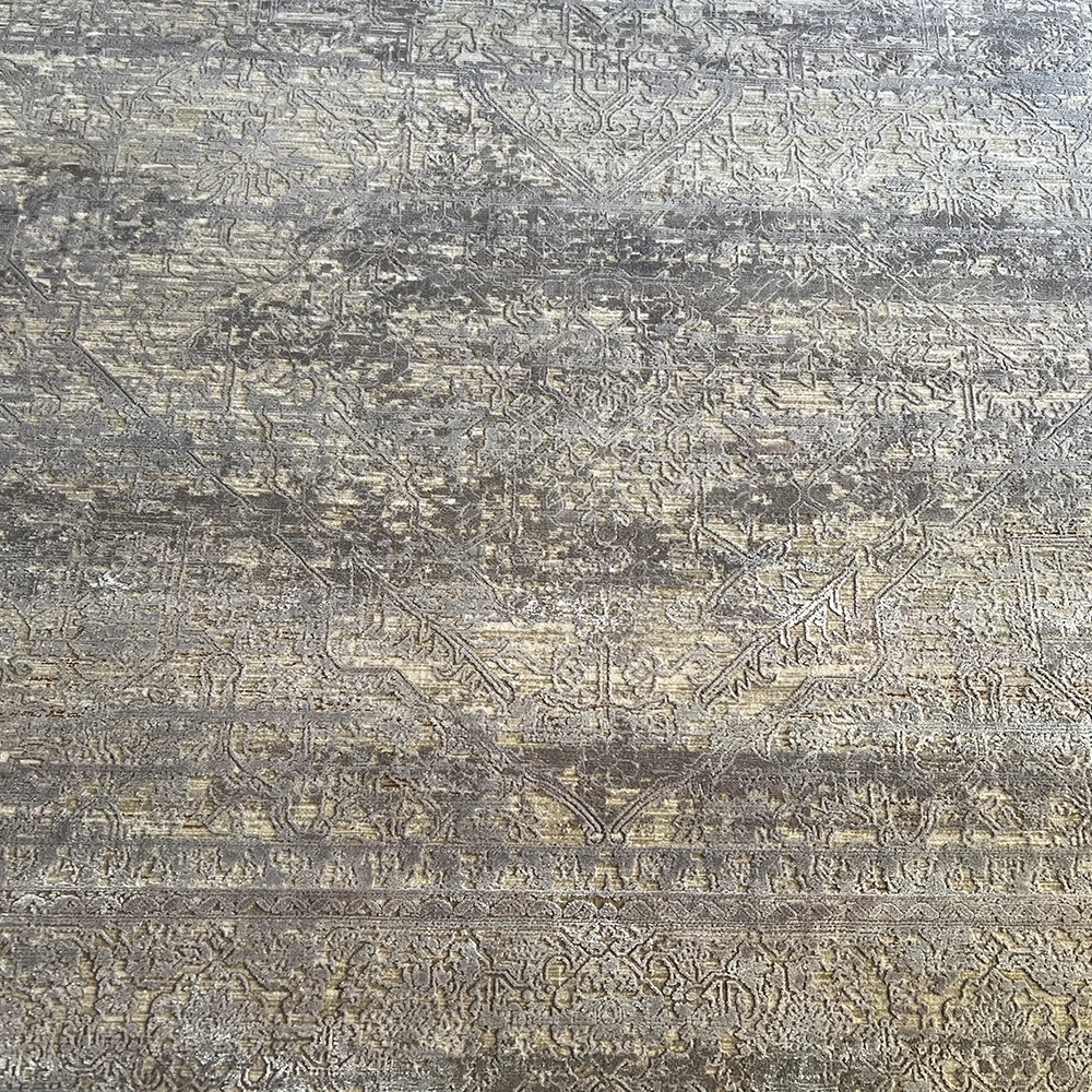 Elexus Halı Diamond 3848 Krem Gri Modern Salon Halısı