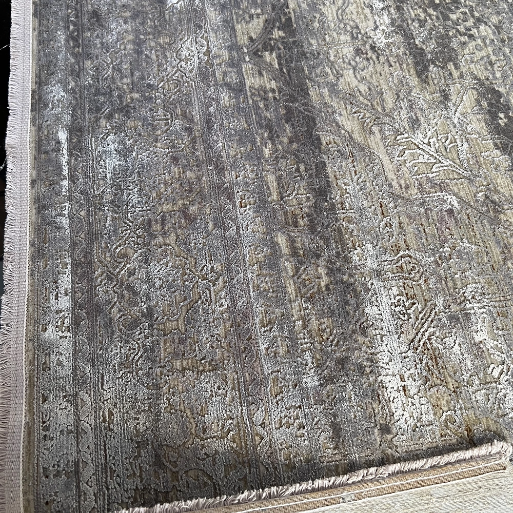 Elexus Halı Diamond 3848 Krem Gri Modern Salon Halısı