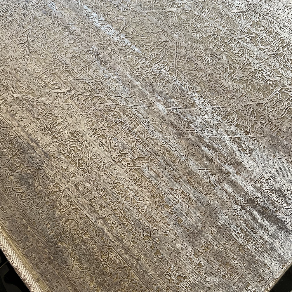 Elexus Halı Diamond 3848 Krem Gri Modern Salon Halısı