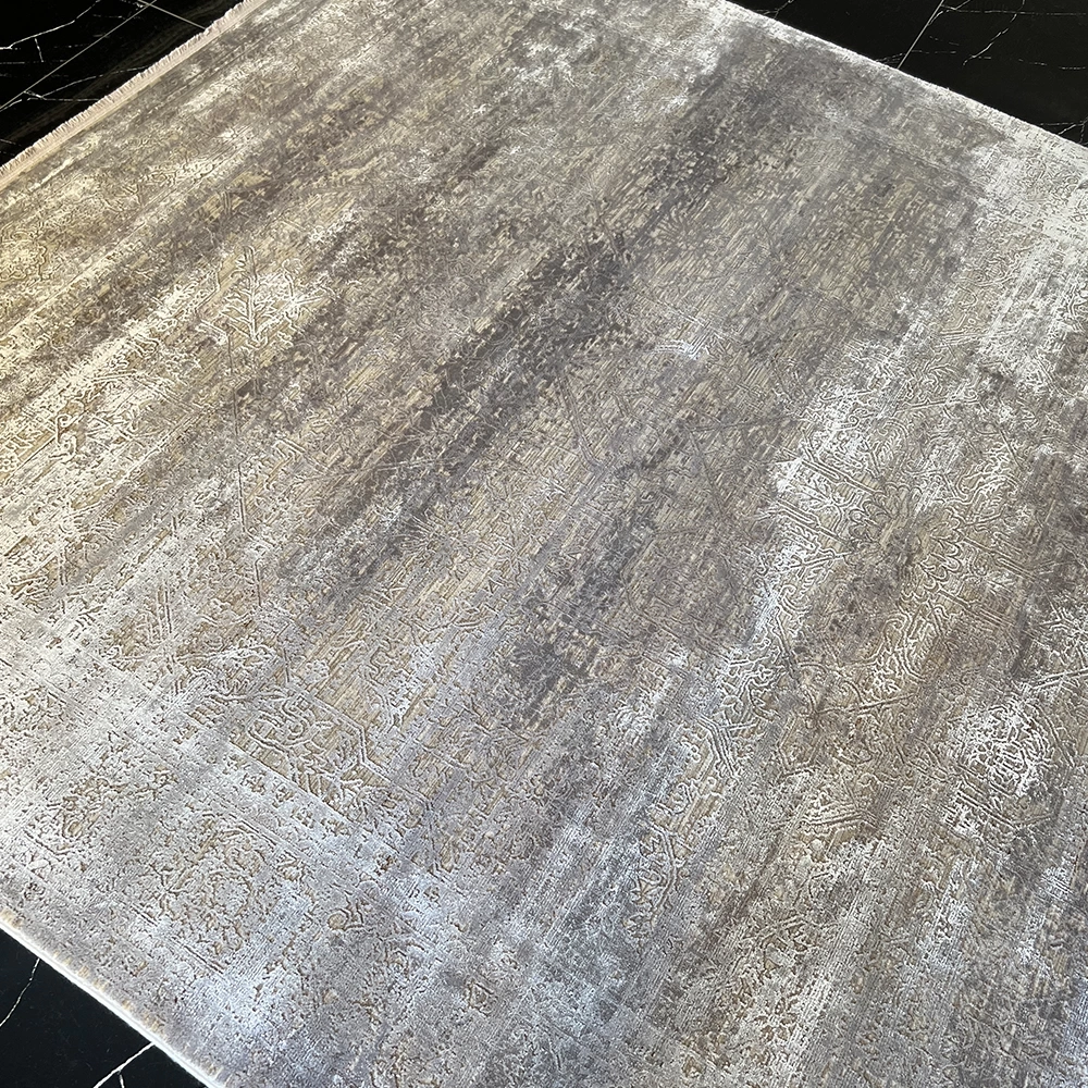 Elexus Halı Diamond 3848 Krem Gri Modern Salon Halısı