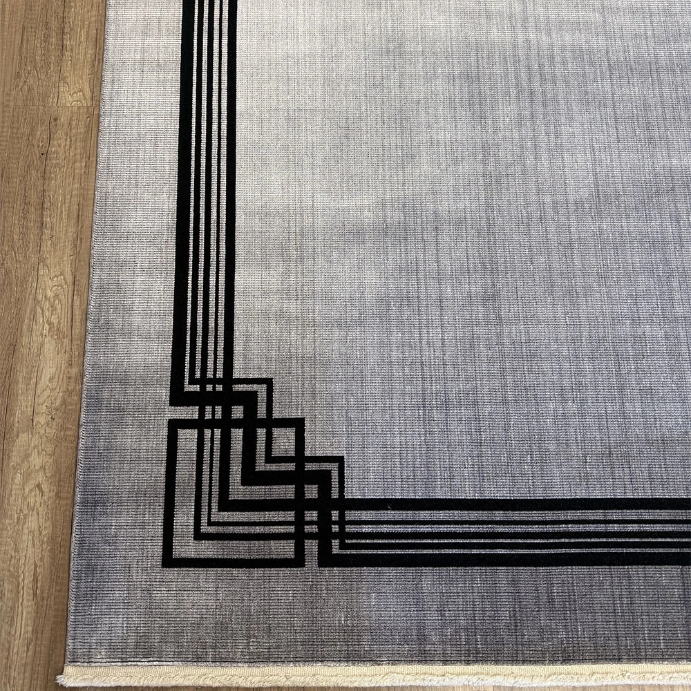 Hoom Rugs Ruby 3061 Koyu Gri  Akrilik & Viskon  Modern Salon Halısı