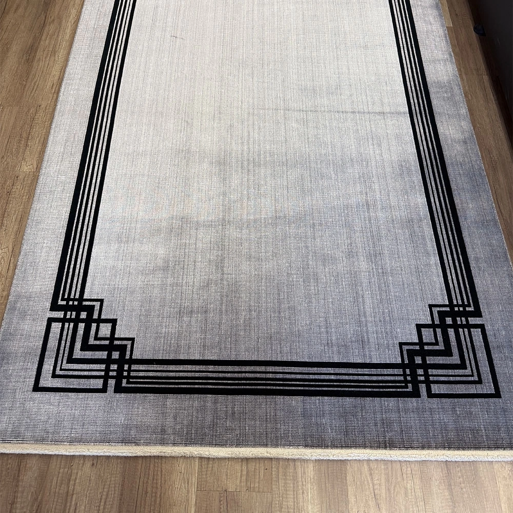 Hoom Rugs Ruby 3061 Koyu Gri  Akrilik & Viskon  Modern Salon Halısı