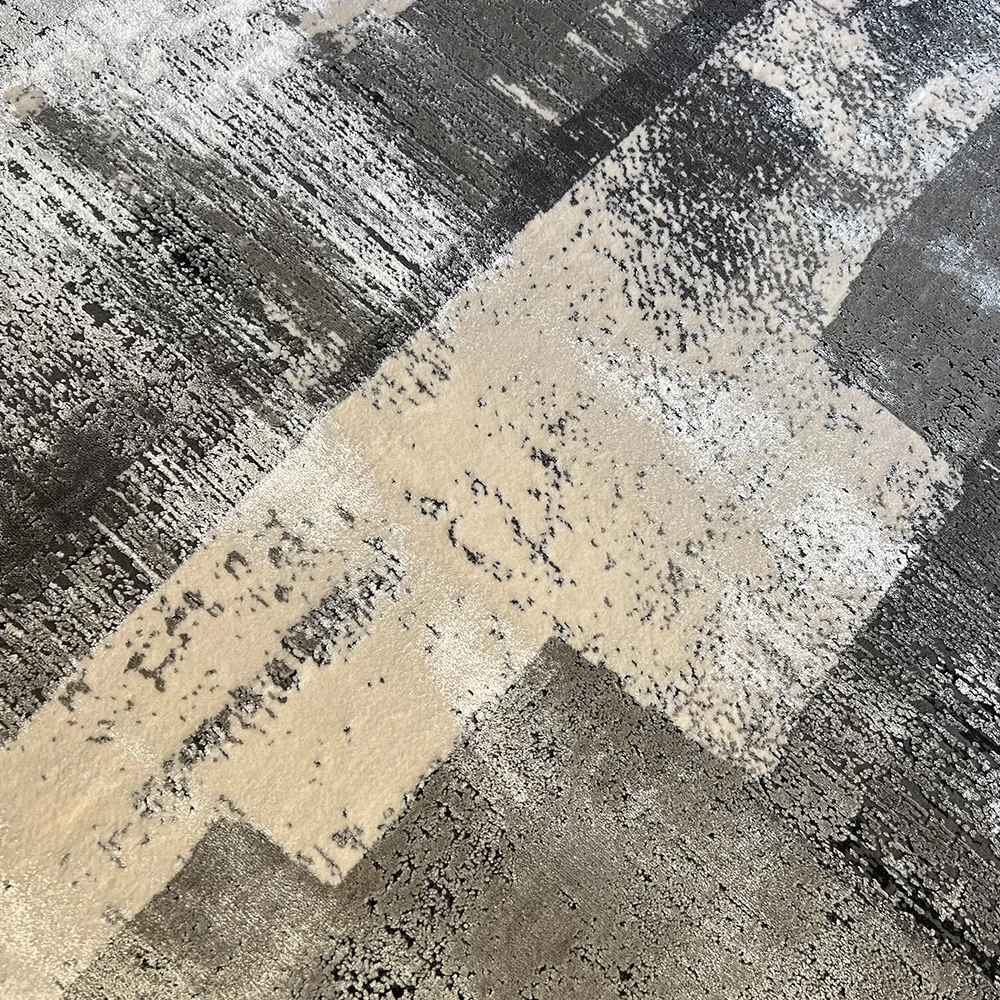 Elexus Halı Valesco 3936 Gri Antrasit Modern Salon Halısı