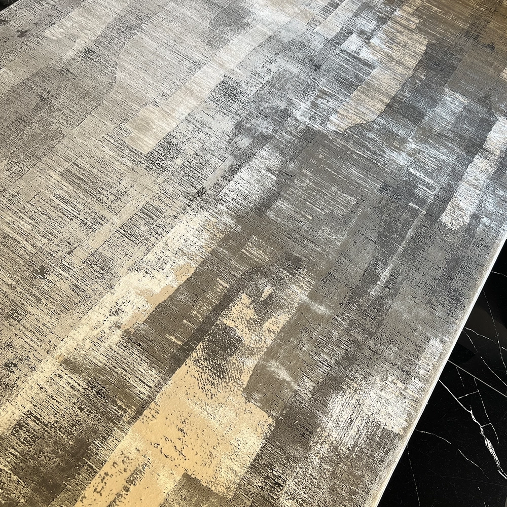 Elexus Halı Valesco 3936 Gri Antrasit Modern Salon Halısı