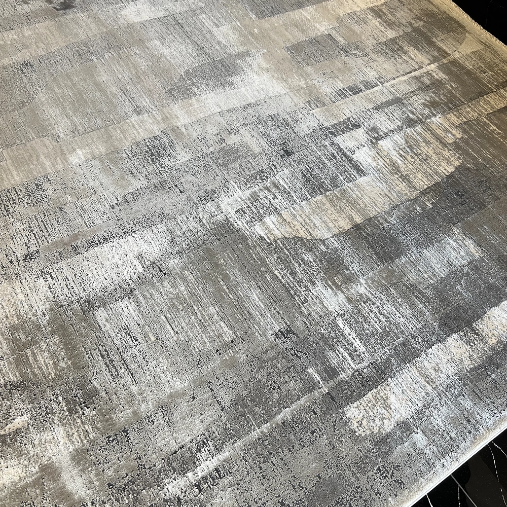 Elexus Halı Valesco 3936 Gri Antrasit Modern Salon Halısı