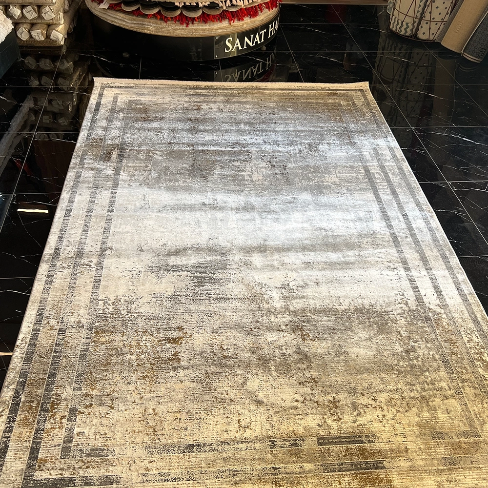 Elexus Halı Valesco 3940 Gri Bakır Modern Salon Halısı