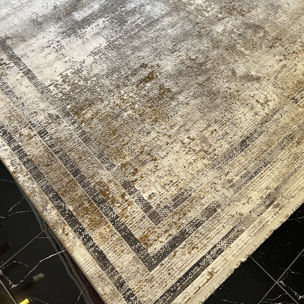 Elexus Halı Valesco 3940 Gri Bakır Modern Salon Halısı