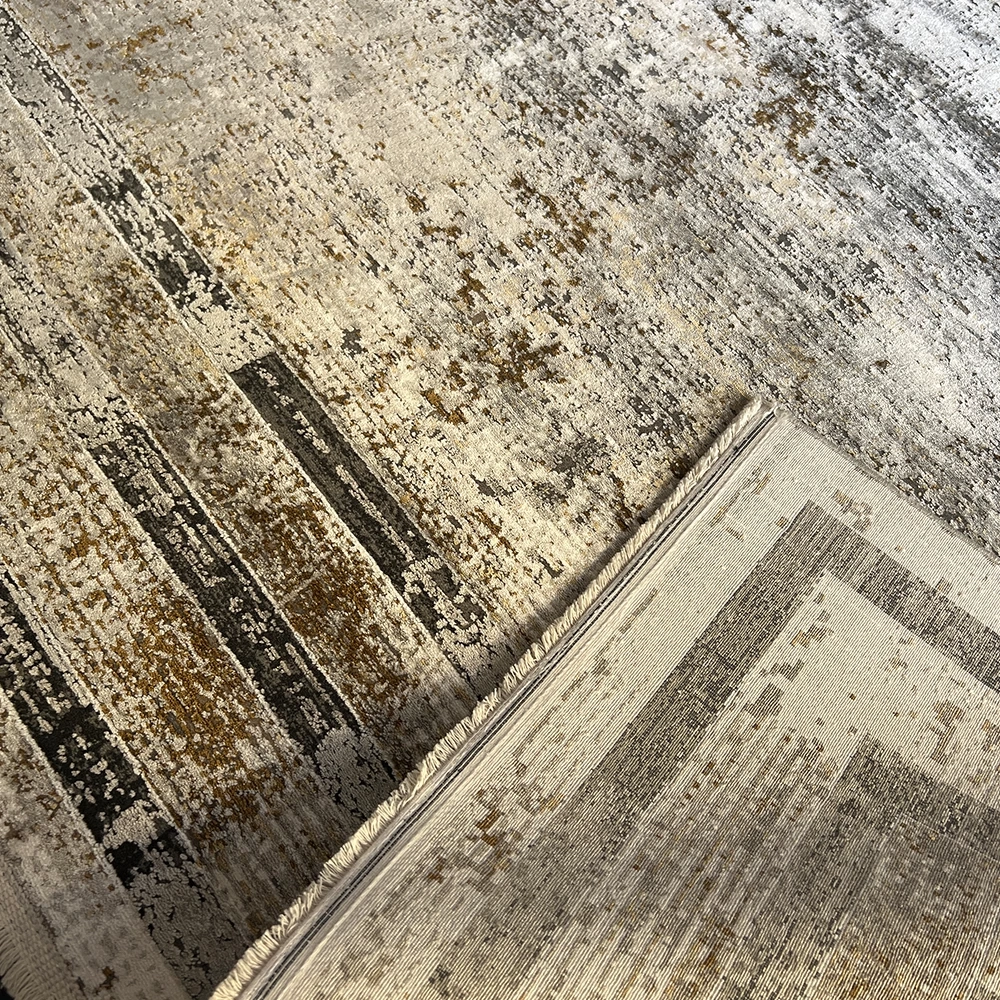 Elexus Halı Valesco 3940 Gri Bakır Modern Salon Halısı