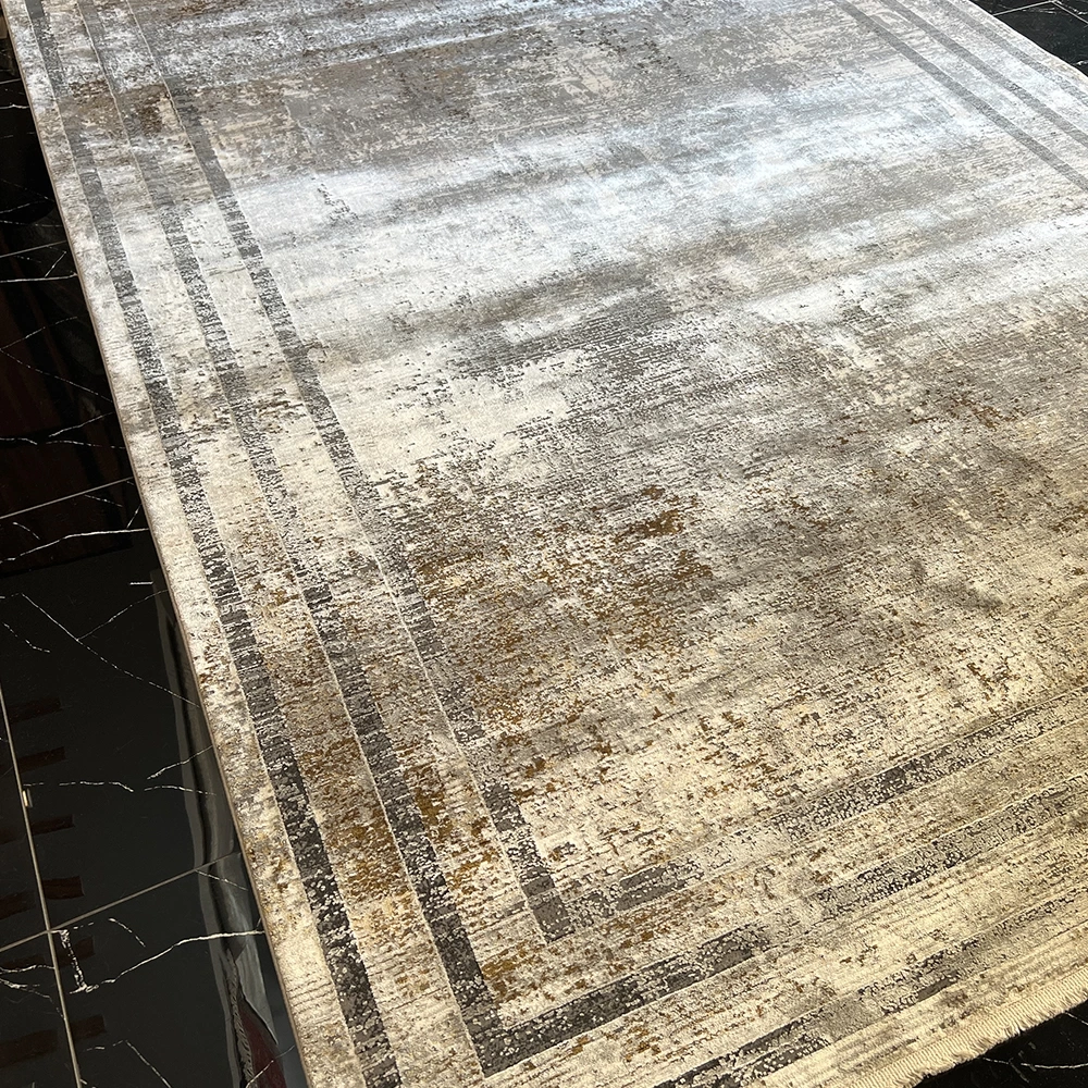 Elexus Halı Valesco 3940 Gri Bakır Modern Salon Halısı