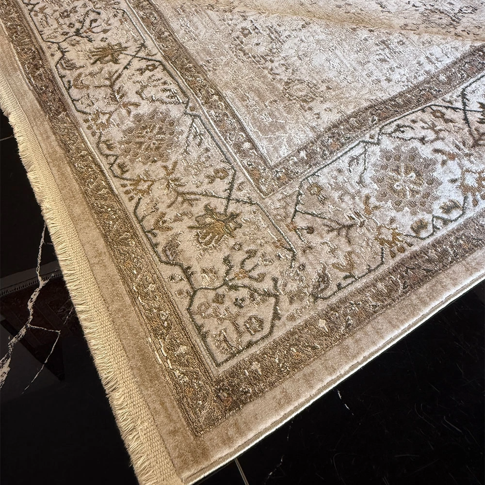 Hoom Rugs Woolly 4127 Krem Modern Salon Halısı