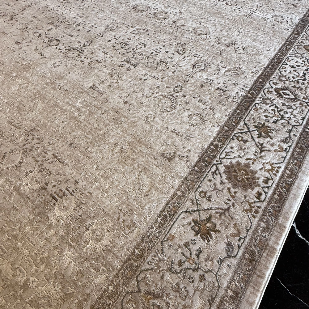 Hoom Rugs Woolly 4127 Krem Modern Salon Halısı